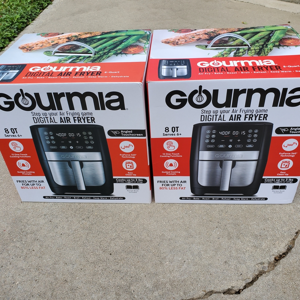 Gourmia Digital Air Fryer 8QT Black and Silver